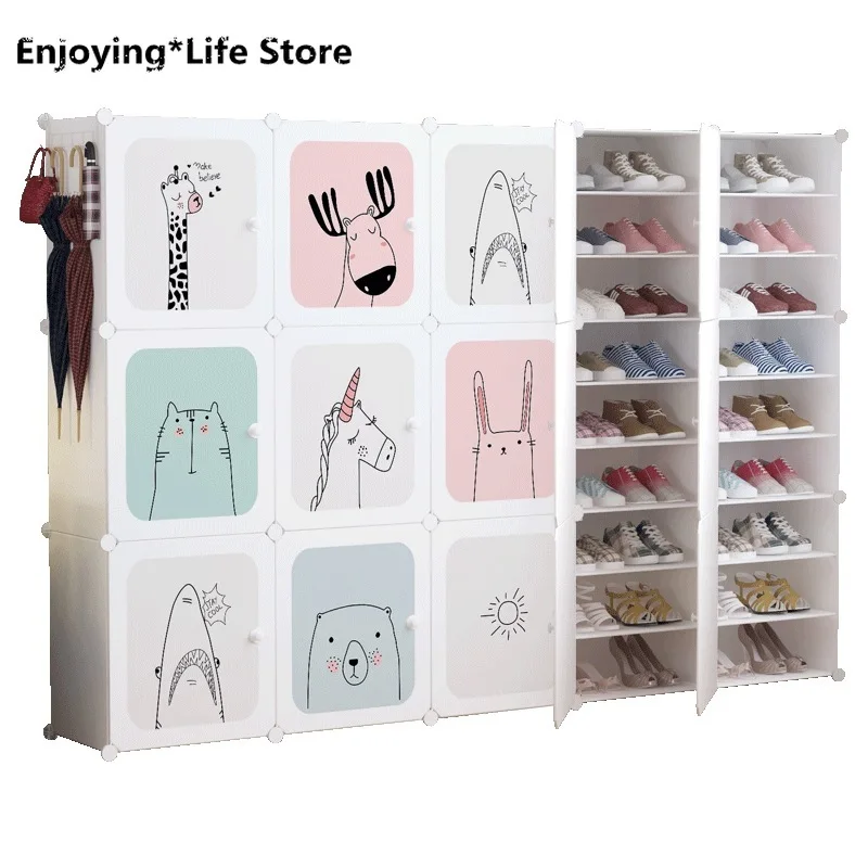 

Shoe Shelf Multi-layer Dustproof Dormitory Simple Doorway Home Racks Space Saving Assembly Storage Shoe Cabinet
