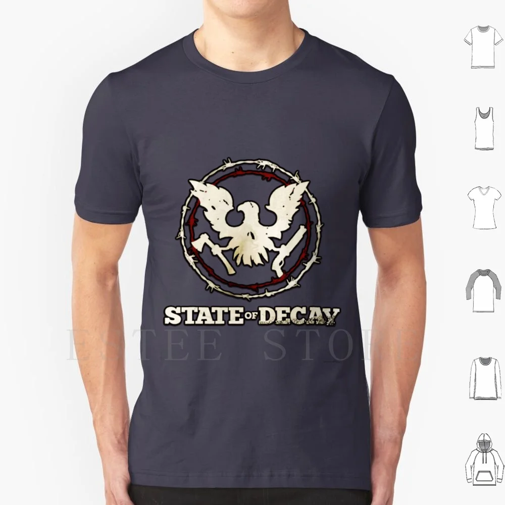 

State Of Decay Logo T Shirt Cotton Men Diy Print State Of Decay Decay State Video Game Video Games Game Games Gamer Gaming Pc