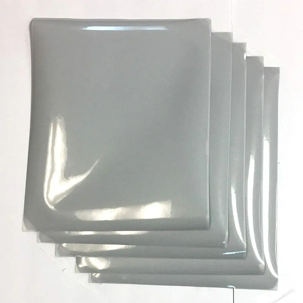 Теплопроводная виниловая отражающая Серебристая перекачка утюг на ткани легко