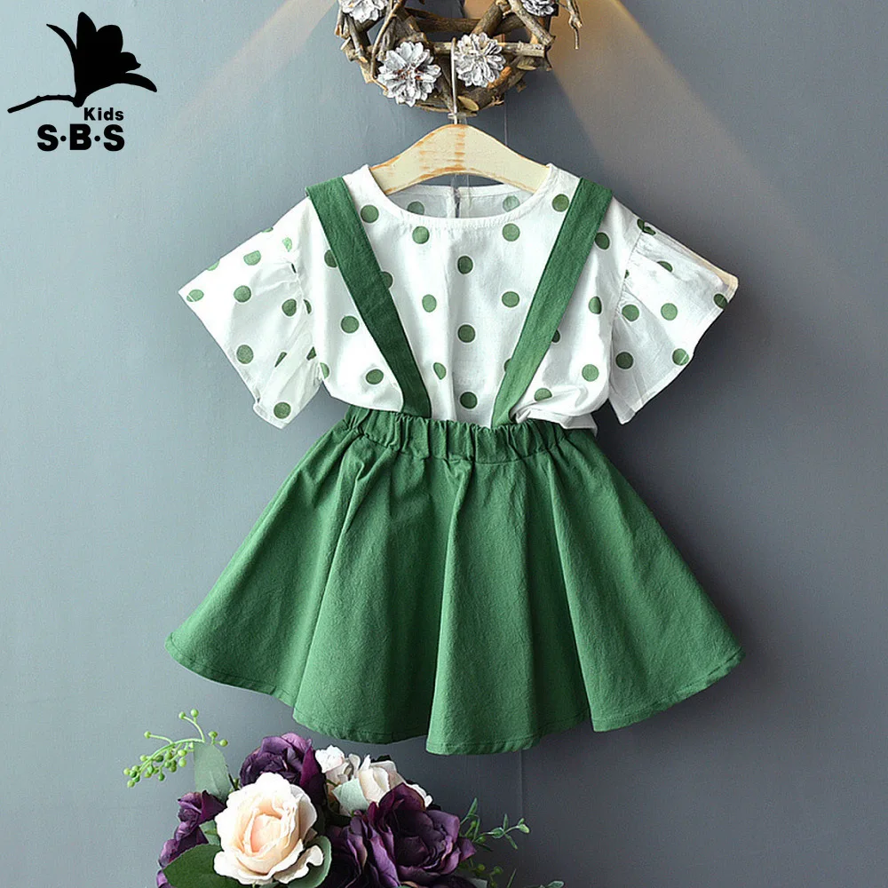 Детская одежда для маленьких девочек новые летние комплекты одежды Корейская