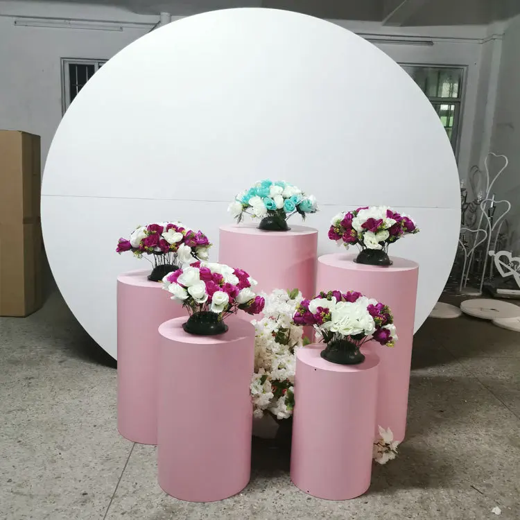 wedding kids party stage backdrops cylinder column large arch for flower balloons dessert table tall cake stand pillar holders | Дом и сад