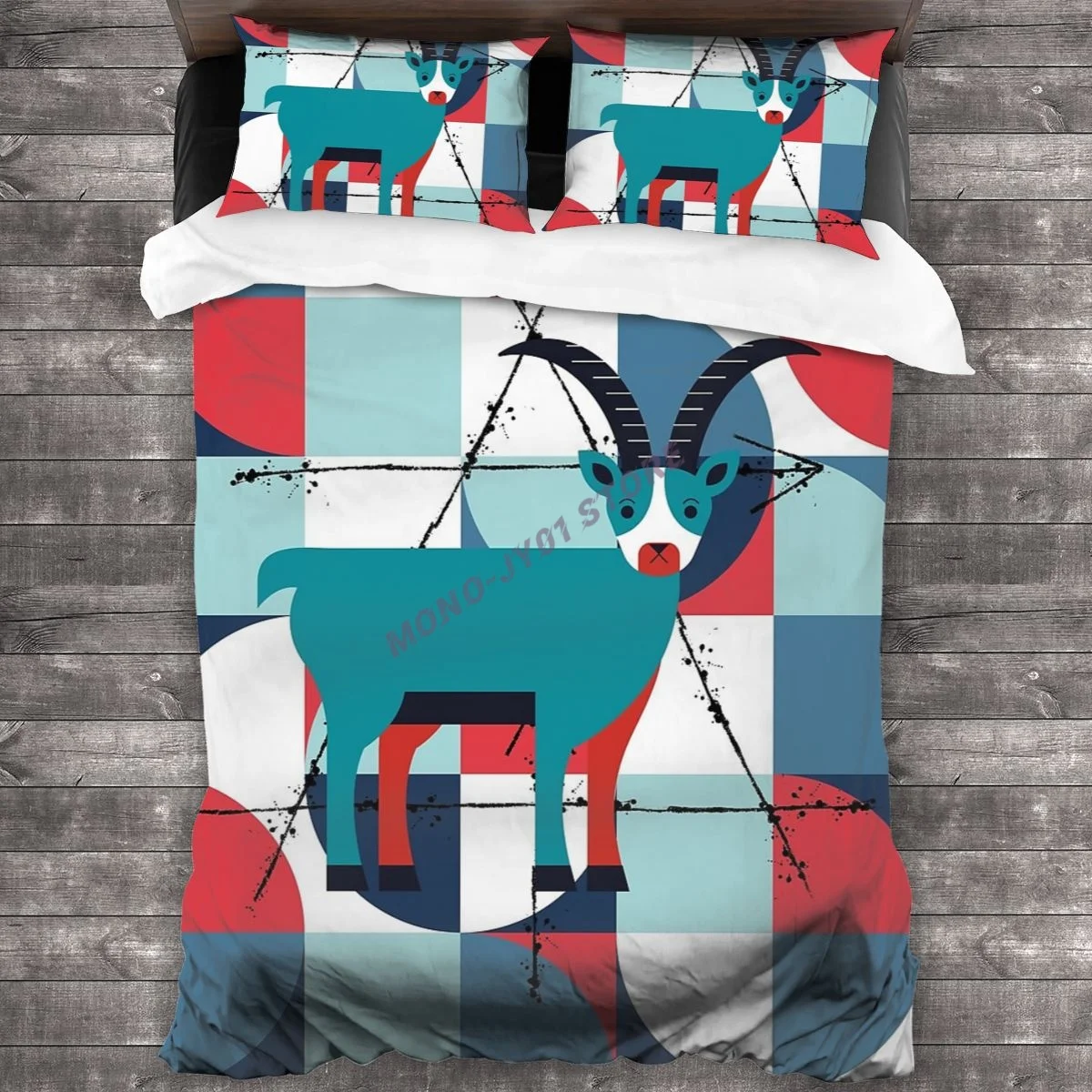

Alpine Ibex Bauhaus Style - S.A. Design Bedding Set Duvet Cover Pillowcases Comforter Bedding Sets Bedclothes