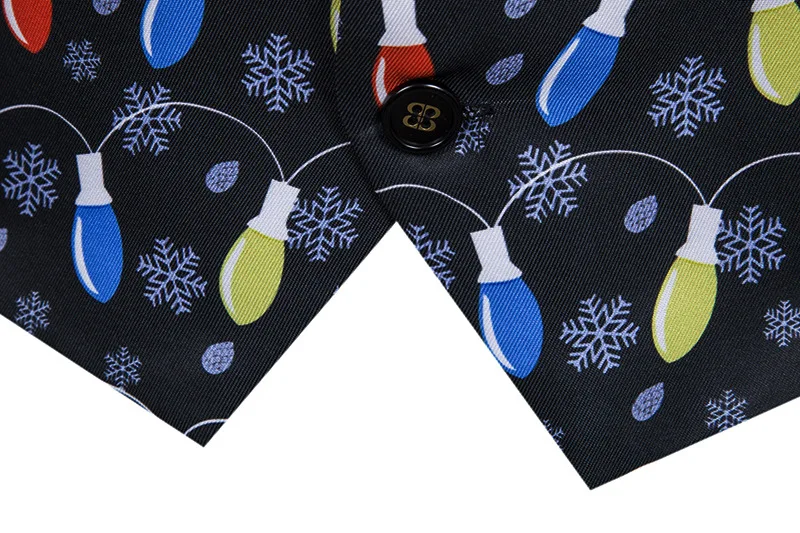 

3D Christmas Print Vest Men 2019 Autumn New Slim Fit Vest Waistcoat Men Gilet Costume Homme Party Wedding Tuxedo Vests for Male