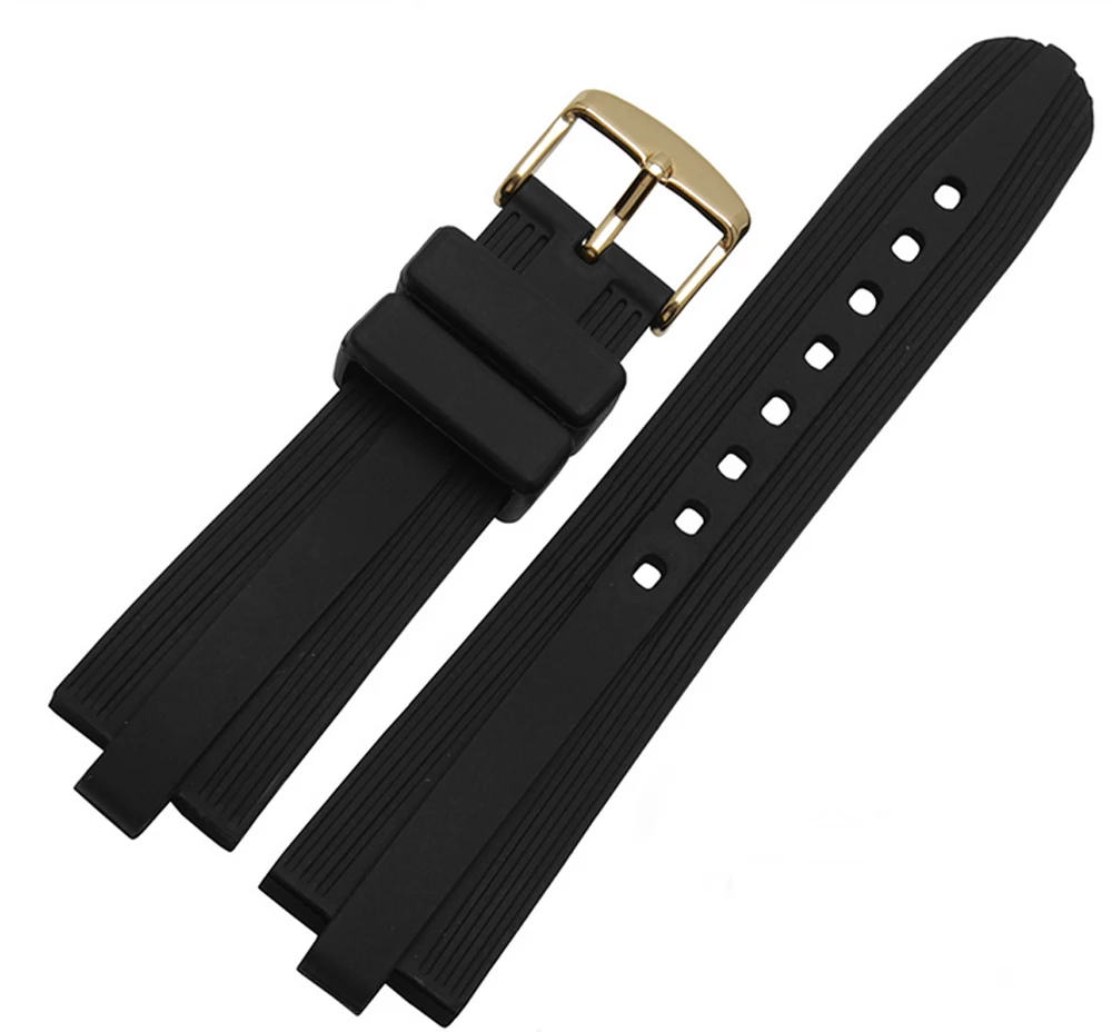 

Black Rubber Scuba Diver Watch Band Strap Buckle 22mm X 7mm Fit for Divas' Dream
