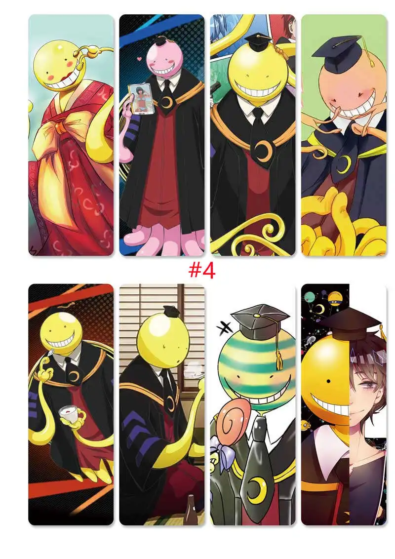 8 шт./компл. закладки из ПВХ с рисунком аниме корозенсей шиота Nagisa Kayano Kaede |