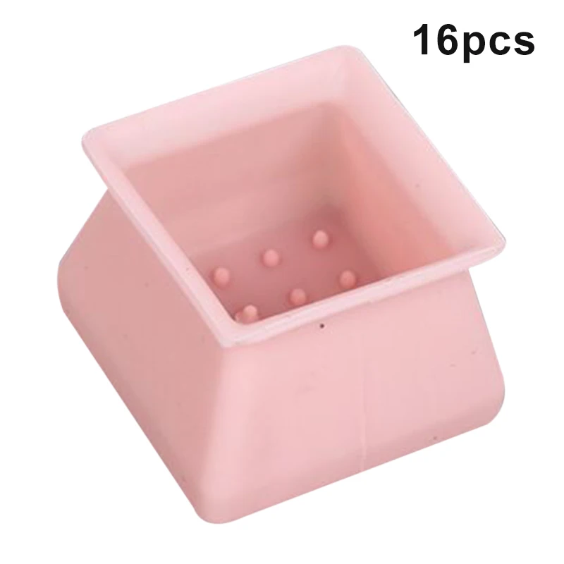 

4 Pcs Silicone Furniture Leg Protection Cover Table Feet Pad Floor Protector Square for Home HFing