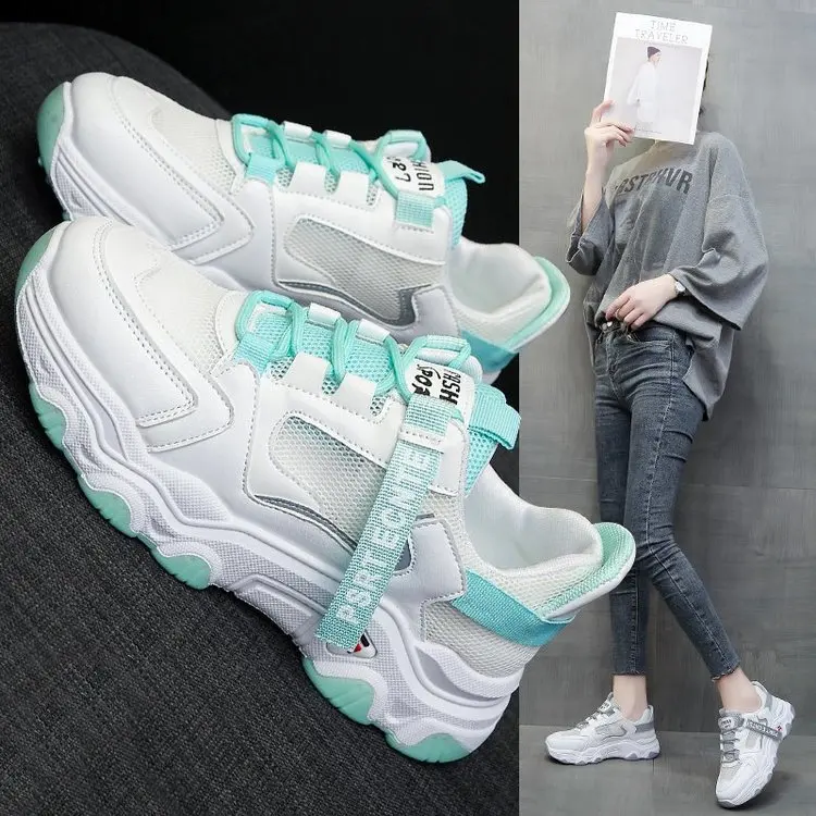 

Sneakers Women Summer New Style Mesh Breathable Casual Sports Shoes zapatillas de deporte tenis de mujer