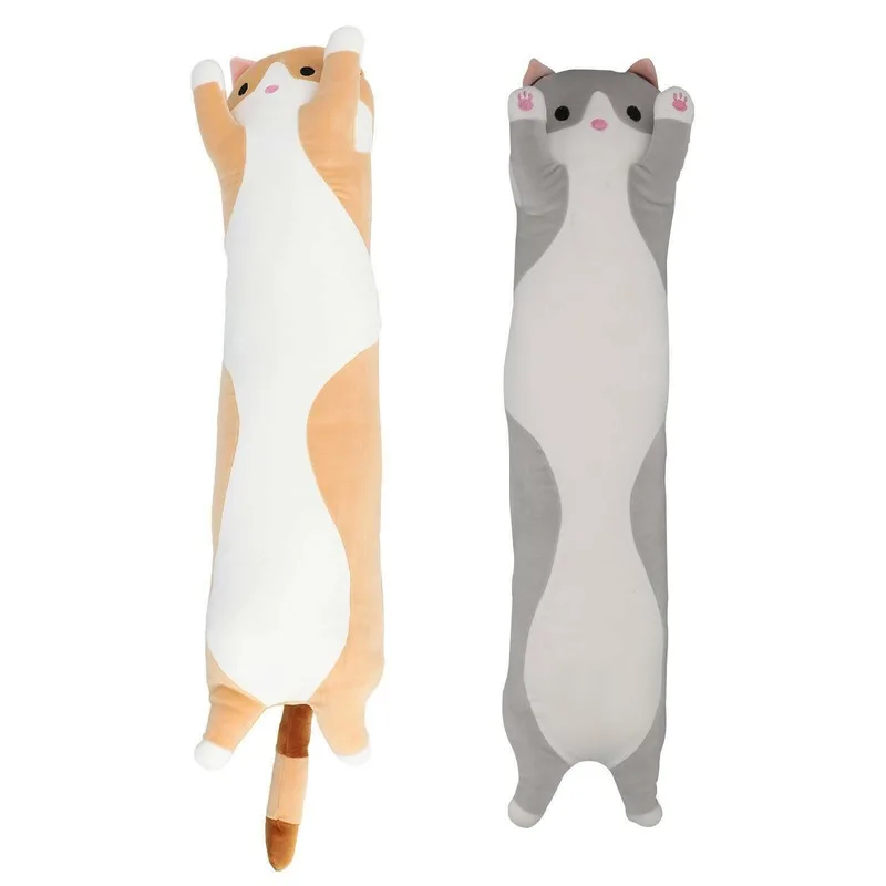 

50/70/90cm Super Long Cute Cat Doll Plush Toy Soft Stuffed Sleeping Pillow New Kawaii Plush Toys Plush/Nano Doll PP Cotton