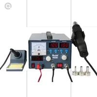 kaisi mobile phone welding 3 in 1 smd hot air soldering rework station with 3a dc power supply