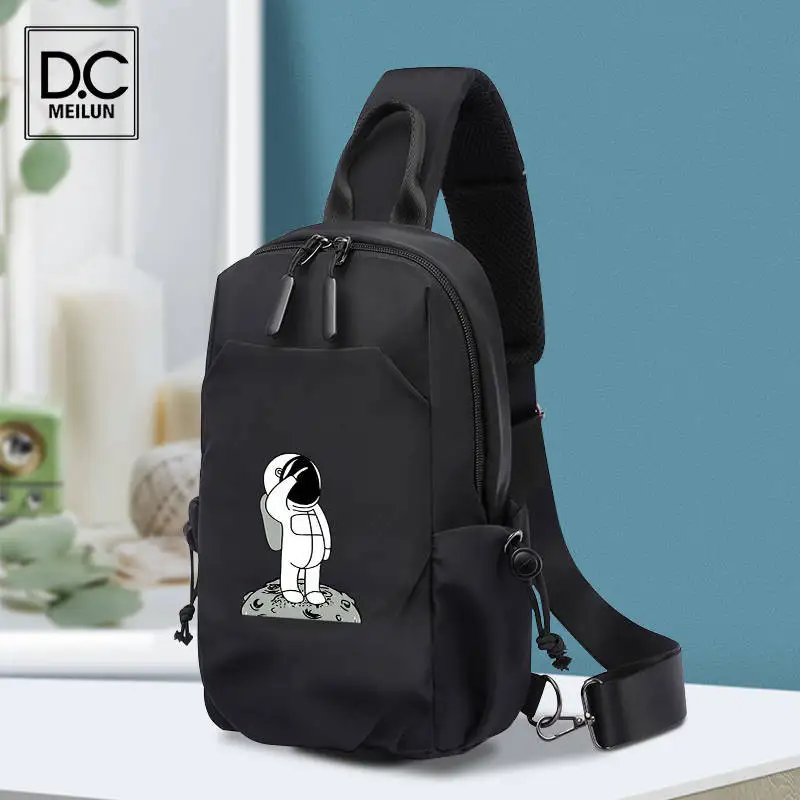 

Повседневная мужская сумка-слинг DC.meilun, высококачественные трендовые деловые сумки для мужчин, легкая водонепроницаемая нейлоновая Мужска...
