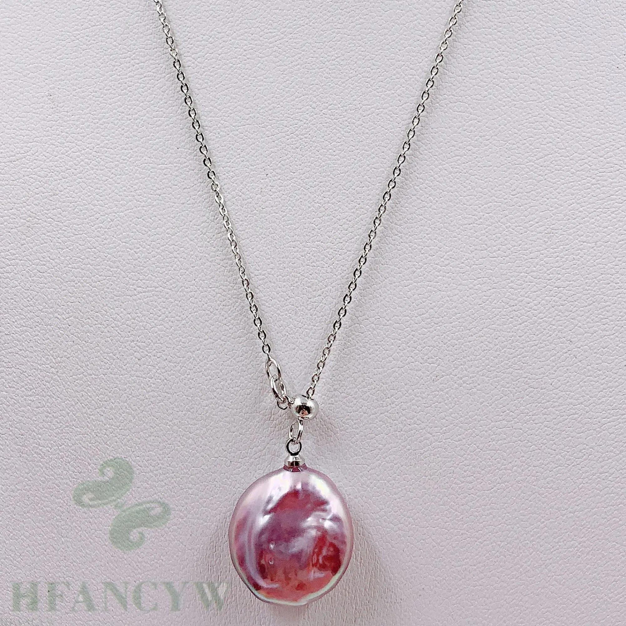 

17mm Colour Baroque Pearl Necklace 18 inches Wedding Gift Women Diy Hang Real Clasp Jewelry Accessories Flawless