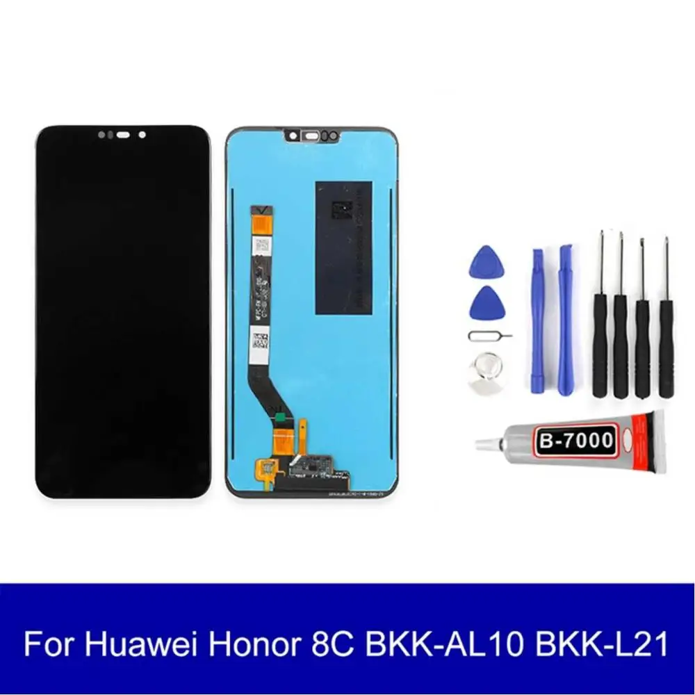 Оригинальный ЖК дисплей для Huawei Честь 8C BKK AL10 L21 с сенсорным экраном в сборе