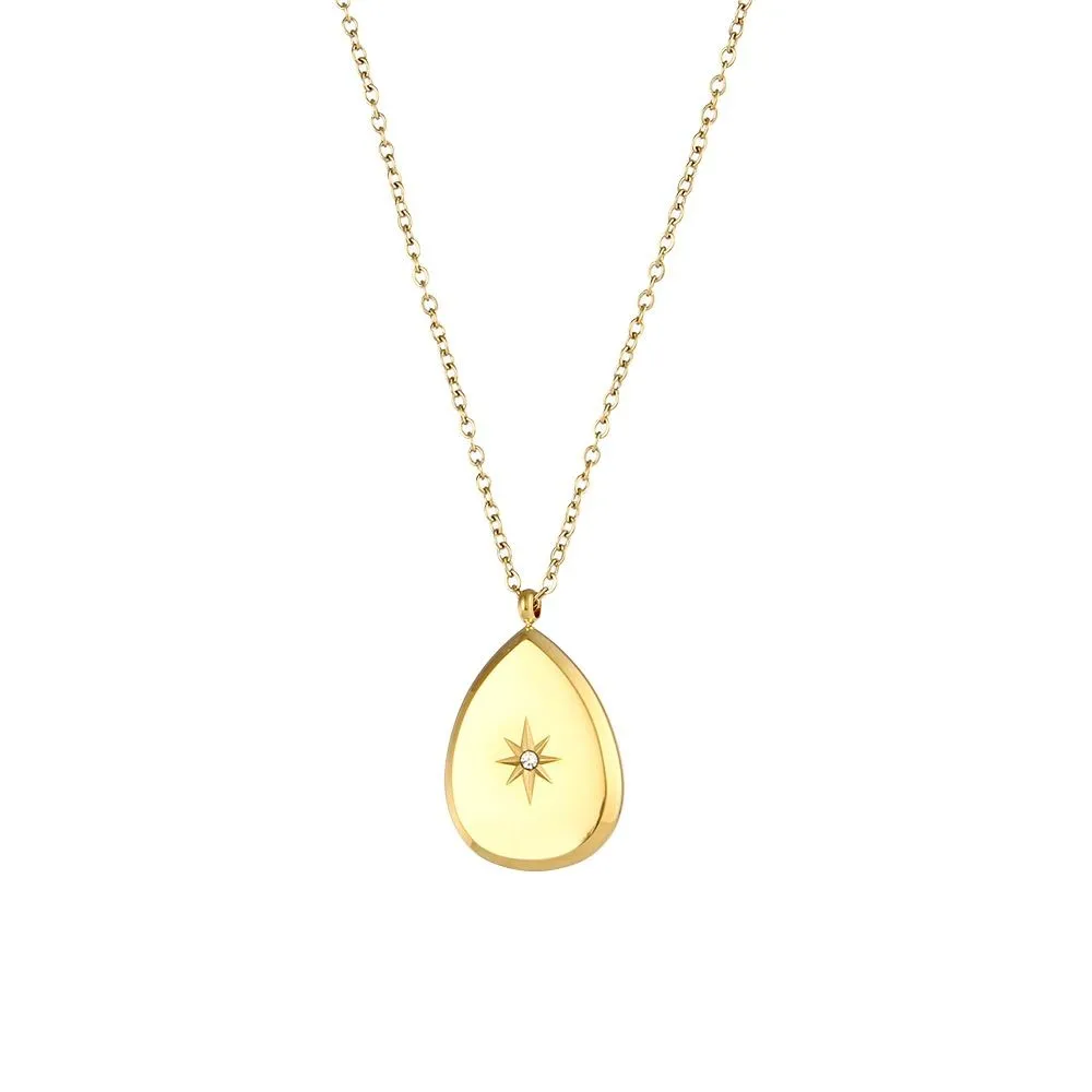 

2021 Women's Golden Retro Chain Necklaces Luxury Fashion Fine Necklace Geometric Drip Glaze Neck Pendants Accessories For Female