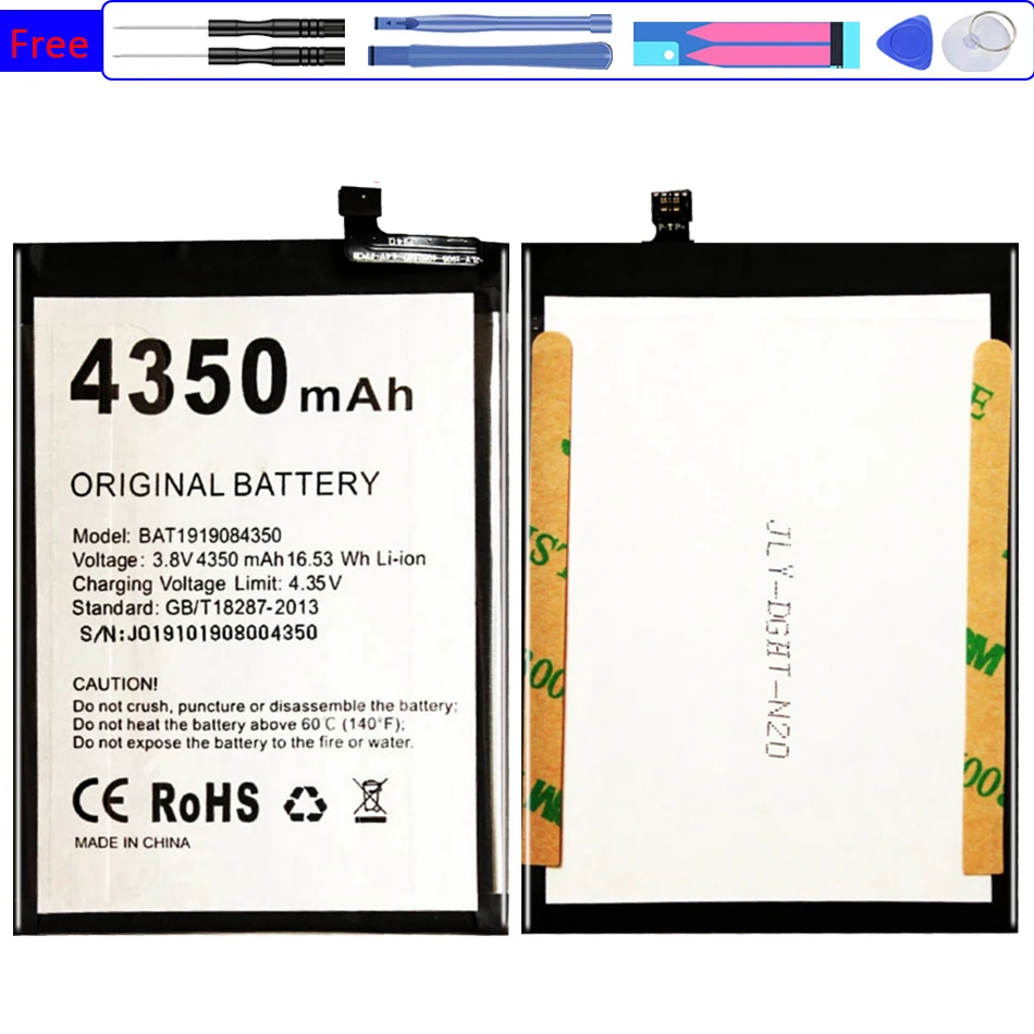 bat1919084350 battery 4350mah for doogee n20 n20pro n20 pro mobile phone bateria free global shipping