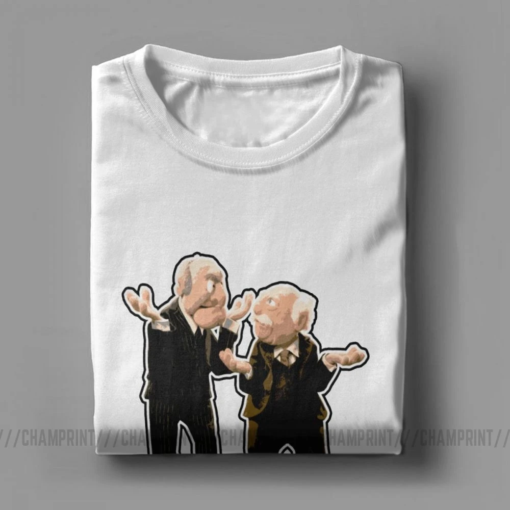 Statler And Waldorf футболки для мужчин чистый хлопок новинка футболка с круглым вырезом