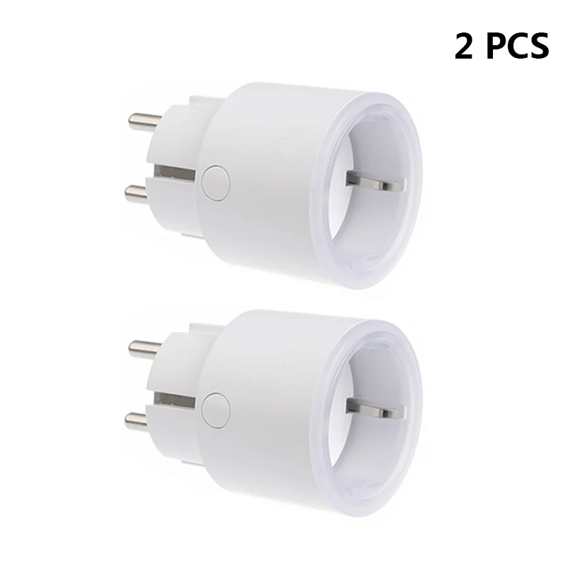 2 PCS Wifi умная розетка питания Portabl 10A стандарт ЕС вилка Интеллектуальный таймер розетка электрическая Tuya умный беспроводной пульт дистанционного управления - Тип: 2 PCS