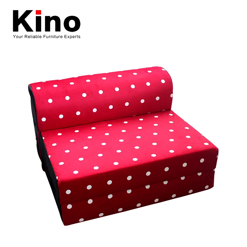 Красный горошек Повседневный диван кровать пол Спинка Складной Стул | Мебель
