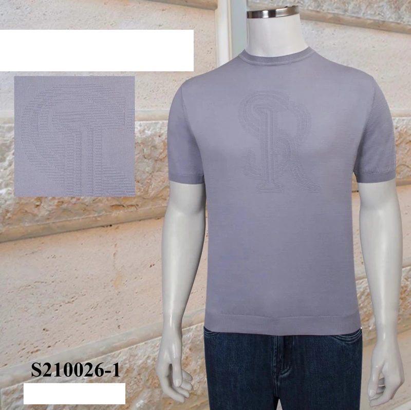 

BILLIONAIRE T-shirt silk men 2021 summer new o-neck Short sleeve Casual elasticity embroidery Comfortable Thin Big size M-4XL