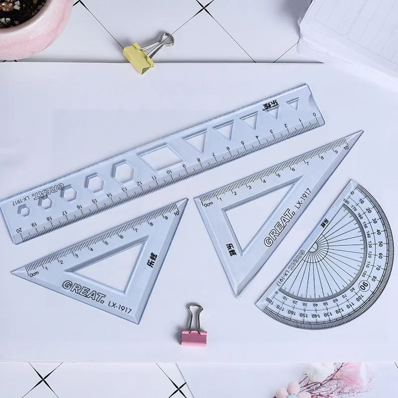 New type 4pcs / set of ruler for deep drawing measurement |