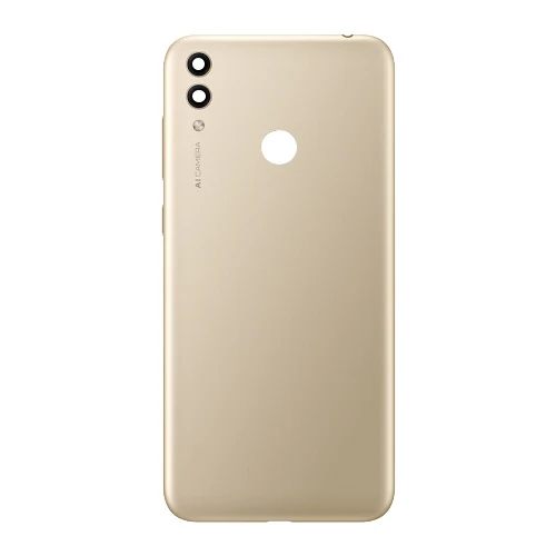 Для huawei Honor 8C задняя крышка батарейного отсека стеклянная задняя крышка корпуса дверная камера стеклянная линза для huawei Honor Play 8C запасные части - Цвет: Gold