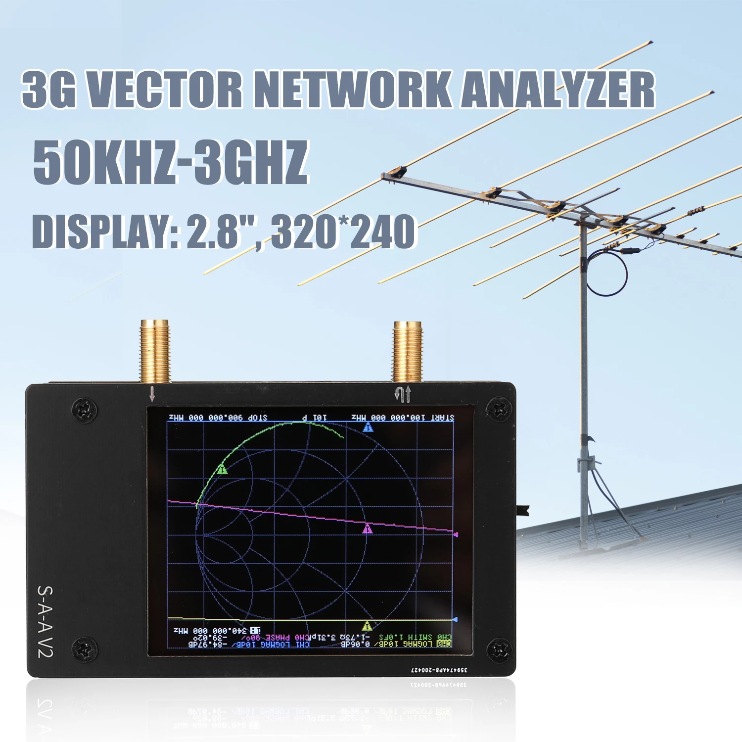 S A 2 NanoVNA V2 анализатор антенны 3G вектор сетевой коротковолновое HF VHF Любительская
