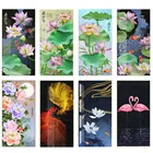 Набор для рисования по номерам на холсте животные, лотос, Золотая Рыба, вход, пейзаж, 70x140 см