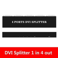 dvi splitter 1x4 dvi d 1 in 4 out 4 port dvi distribution duplicator for projector monitor computer graphic card