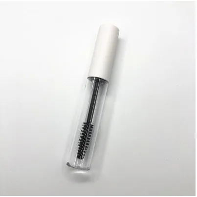 White cap 10 мл пустой тюбик для туши прозрачные флаконы для туши RevitaLash бутылка матовый белый, розовая Крышка Косметическая Упаковка Контейнер - Цвет: White cap