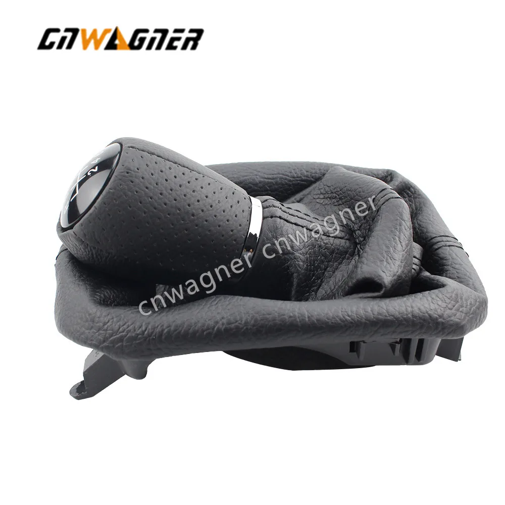

5 6 speed 12mm Leather Car Gear Shift Knob with Boot For Seat Leon 1 MK1 For Toledo II MK2 Gait 1999-2006 Shift Knob Lever Stick