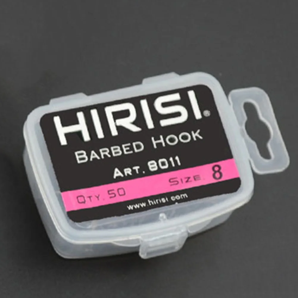 

Professional Fish Hooks Set Tackle Terminal 50pcs Curve Shank Hair Rigs