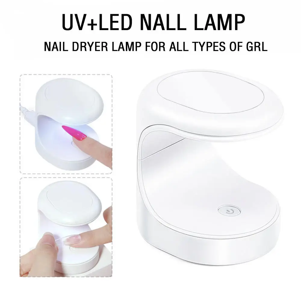 16 Вт мини светильник для ногтей ультрафиолетовая Светодиодная лампа Гель лак