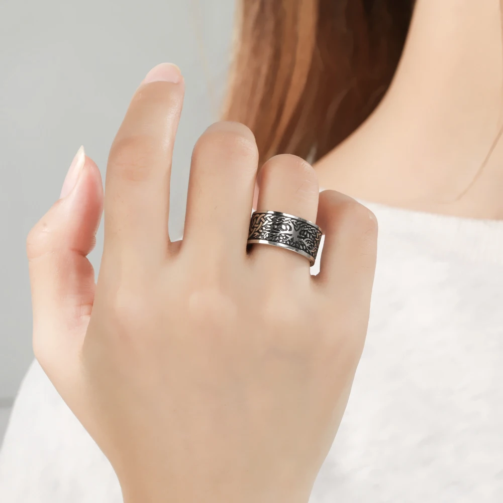 Кольцо в винтажном стиле для мужчин и женщин украшение скандинавском с