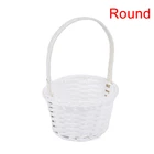 1 шт., пластиковые корзины для хранения ручной тканые корзины, для хранения, корзины для цветов из ротанга, фруктов, косметики, чая, пикника