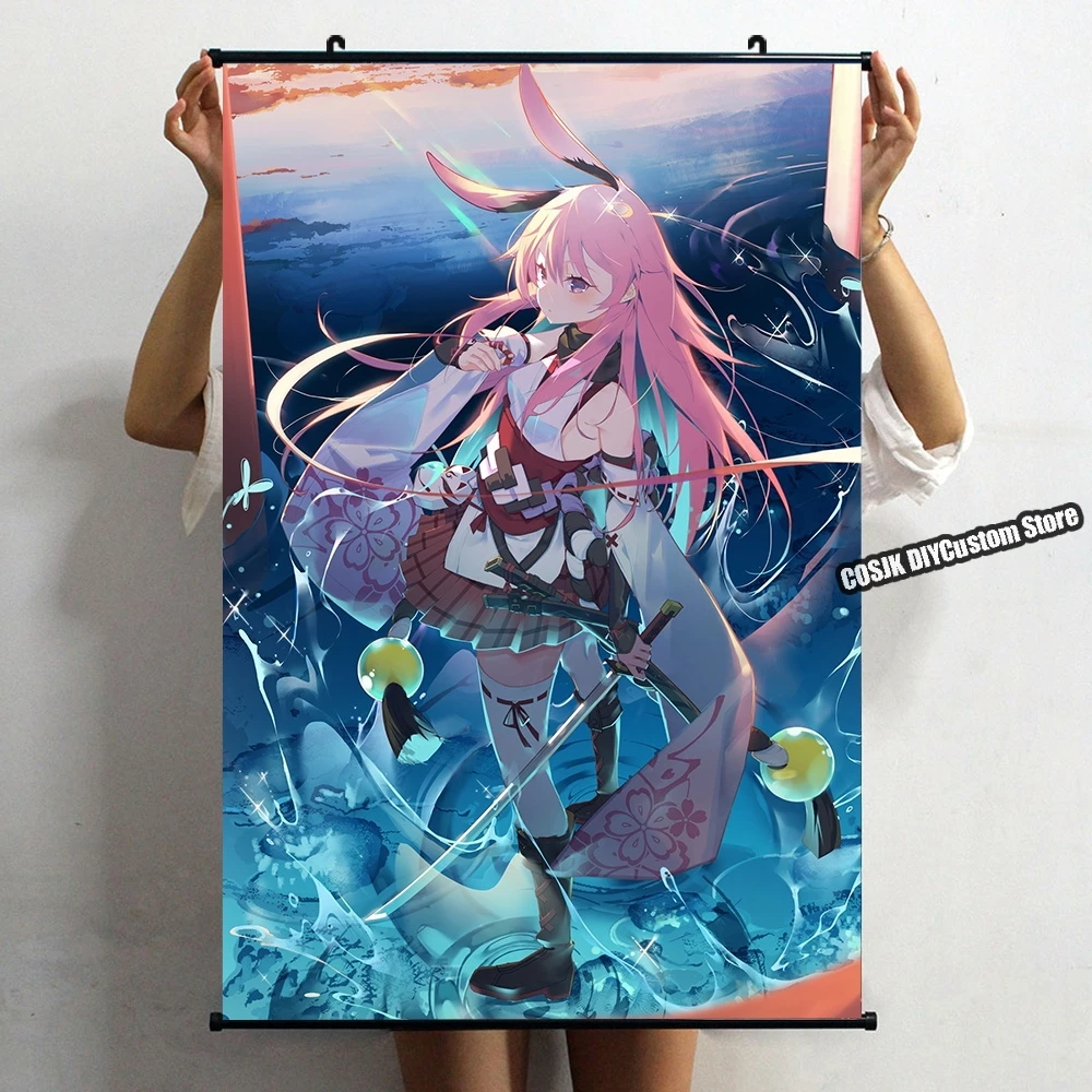 

Аниме игра Honkai Impact 3 Yae Sakura постер Yae настенный свиток домашний декор HD печать для гостиной декоративная коллекция художественные подарки