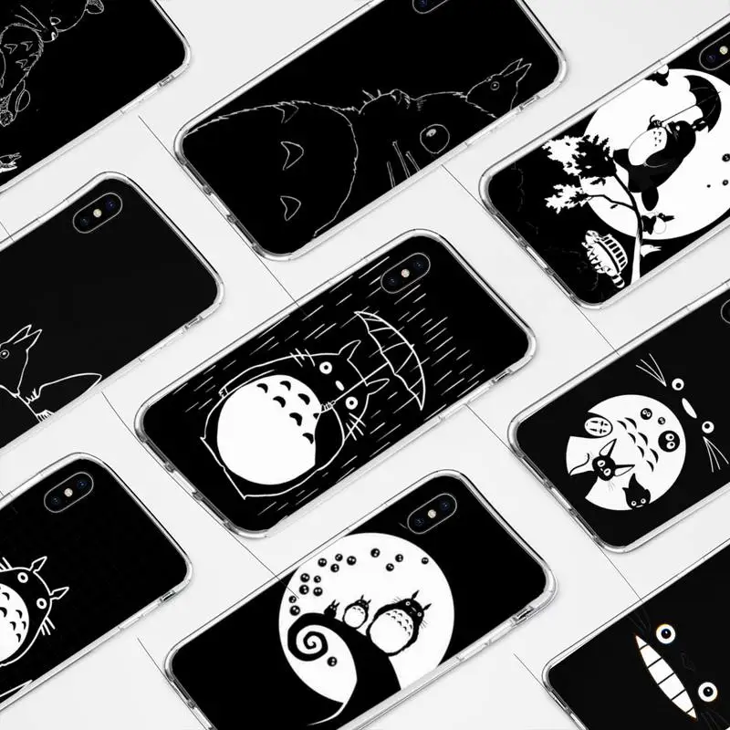 

Studio Ghibli Totoro Phone Case for iphone 6s 7 8plus xr xs max 11 12 pro max mini funds clear