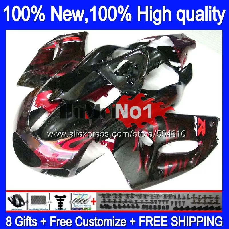 

Body For SUZUKI SAPC VJ21 RGV250 RGVT250 VJ 21 40MC.73 RGV-250 VJ22 RGV 250 1988 1989 1990 1991 88 89 90 91 Red flames Fairing