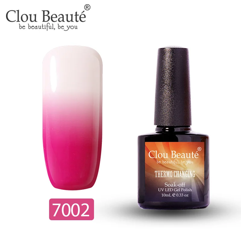 7002 Clou Beaute гель-лак, меняющий цвет в зависимости от температуры, гибридный УФ-лак для ногтей, стойкий, растворимый гель, 10 мл - Цвет: 7002