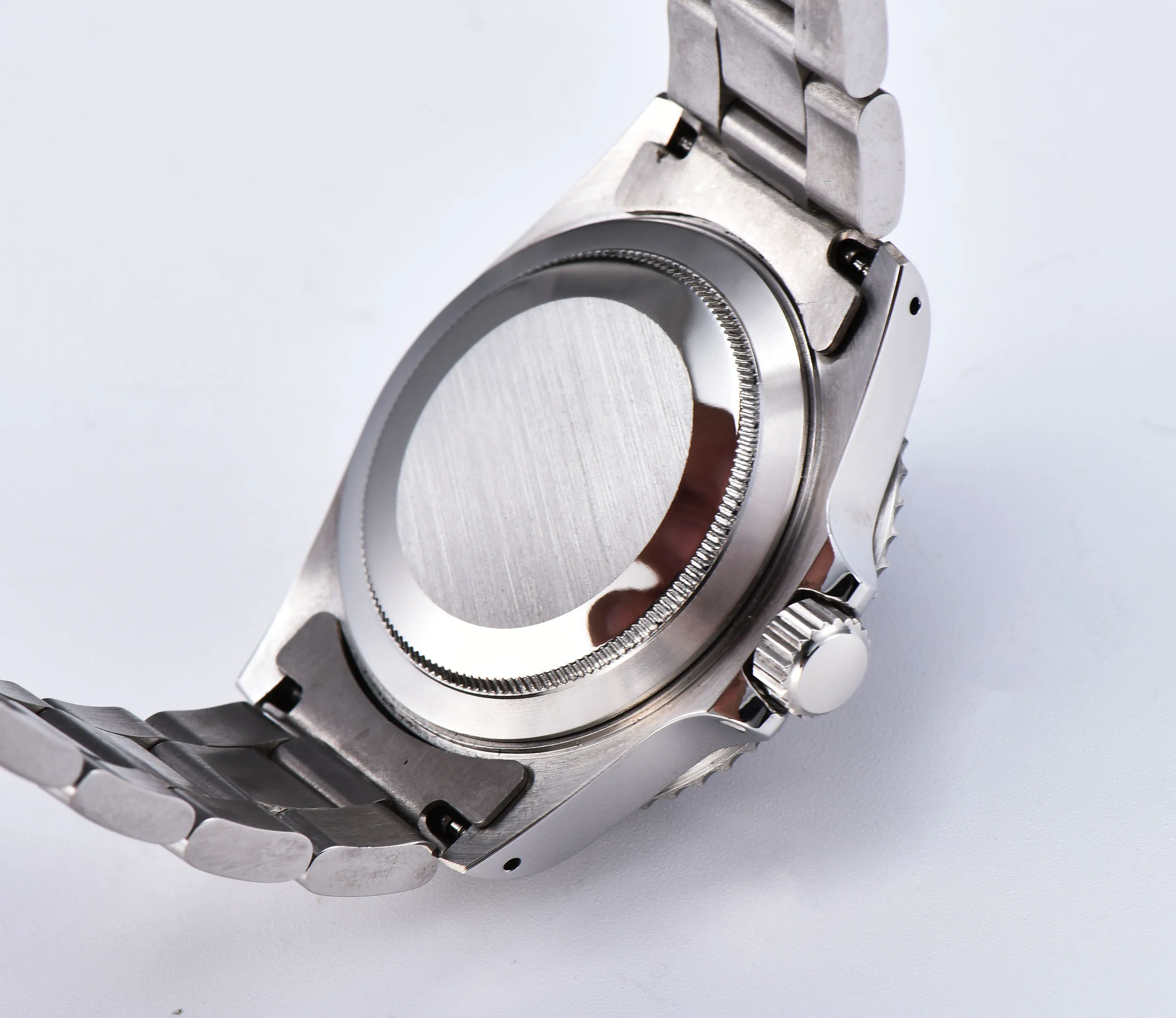 Роскошные мужские часы GMT автоматические 39 5 мм из нержавеющей стали чехол