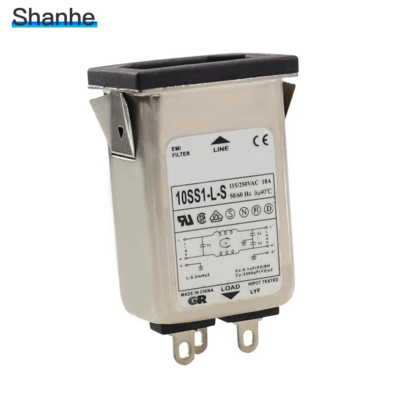 Разъем питания переменного тока EMI filter 10A 115/250V|connector ac|connector powerconnector socket |