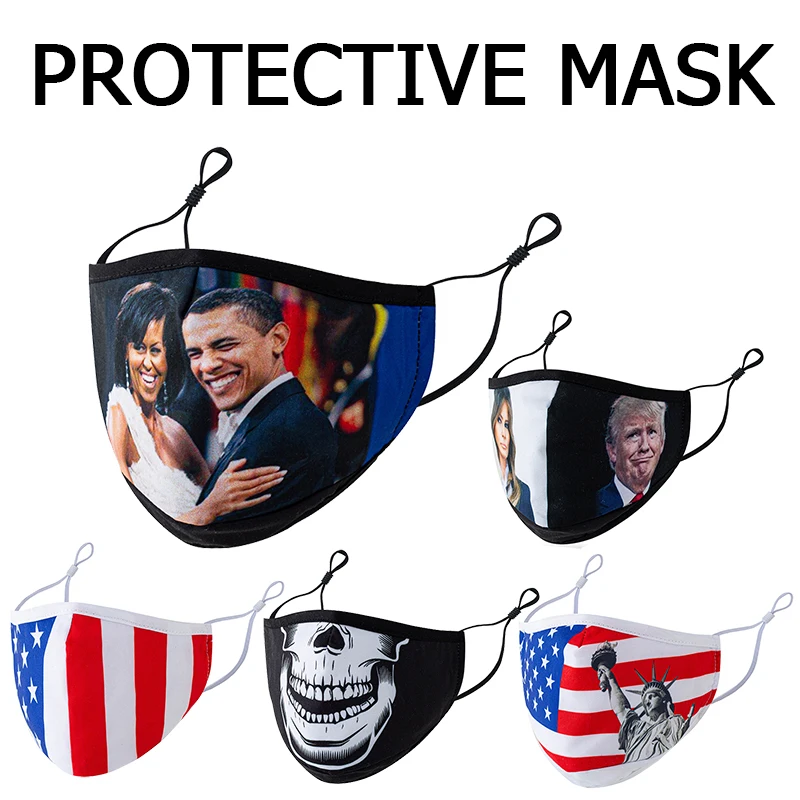 

Asjustable Cotton Mask Mouth Anti PM2.5 Dust Mouth Mask Activated Carbon Filter Mask Unisex Face Mask Washable