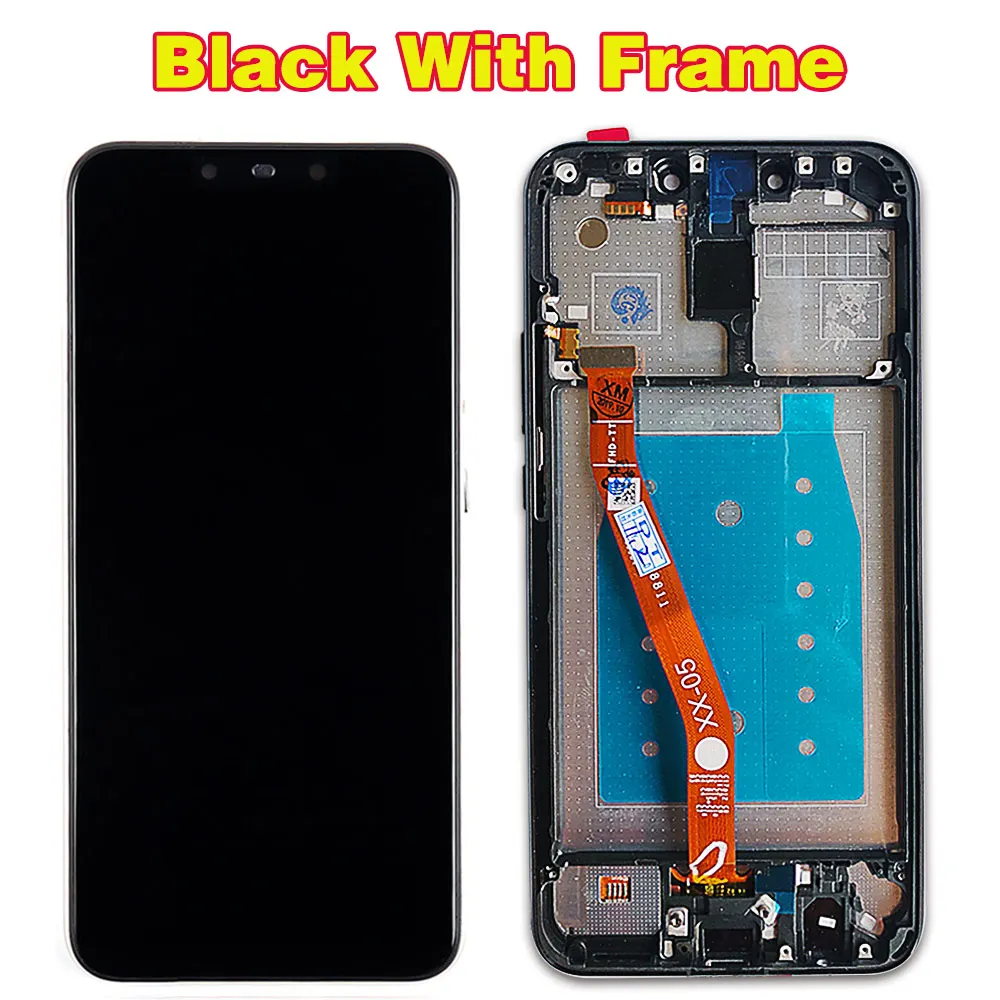 Black With Frame Huawei mate 20 lite ЖК-дисплей кодирующий преобразователь сенсорного экрана в сборе 6,3 дюйма 1080*2340 рамка с олеофобным покрытием 10 точек касания - Цвет: Black With Frame