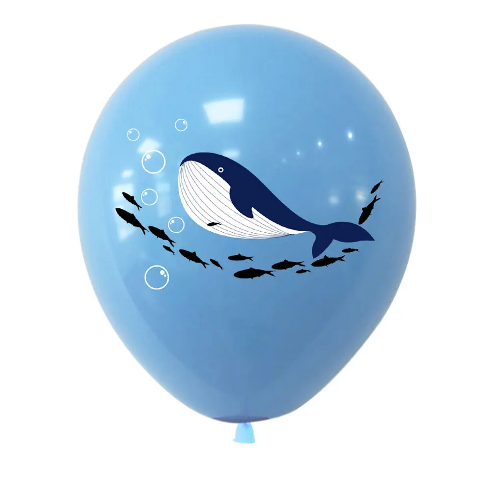 

12inch Shark Dolphin Latex Balloons Baby Shower Birthday Decoration Anniversaire Helium Air Ball Wedding Ballons Party Supplies