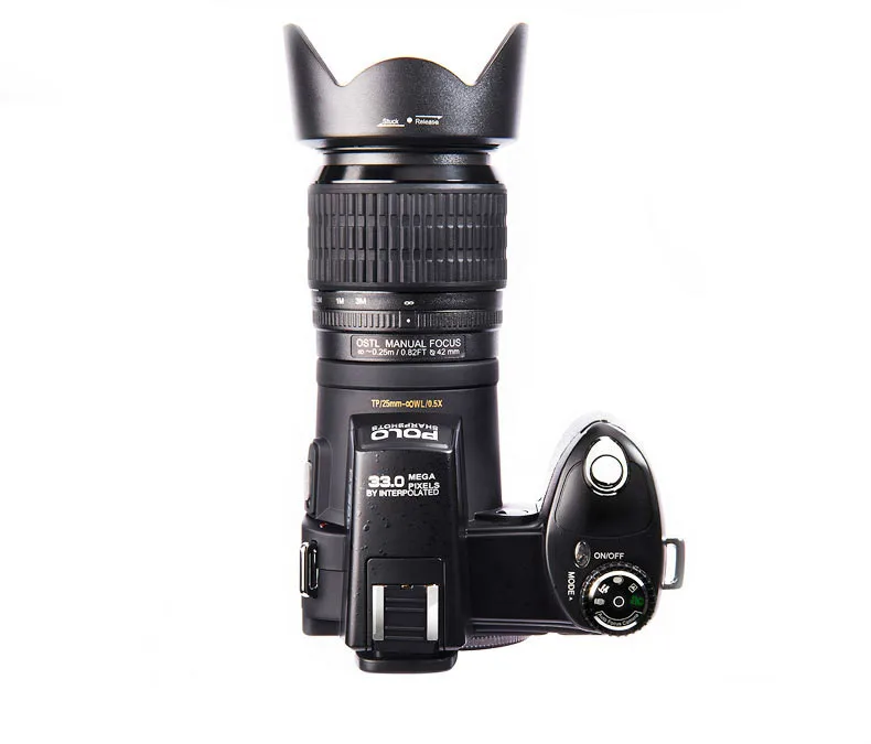 POLO D7100 Digital Camera 33MP DSLR Half-Professional 24x Telephoto Wide Angle Lens sets 8X Zoom Cameras Focus | Электроника