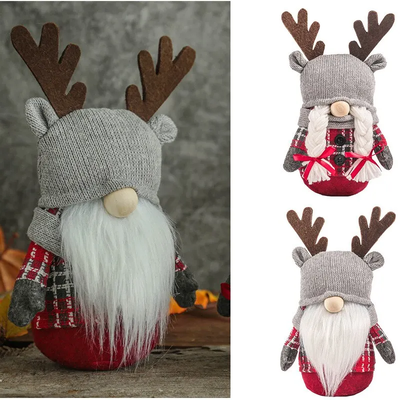 

Christmas Antlers Dwarf Doll Faceless Doll Creative Gift Decoration Ornaments Christmas party decoration