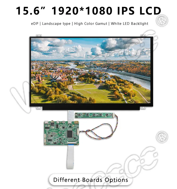 Wisecoco FHD 15,6 дюймов 1920X1080 ips ЖК-экран емкостный сенсорный экран Edp 30 pin HDMI драйвер платы тип-c наушники NV156FHM-N42