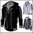 Мужской спортивный кардиган с капюшоном ZOGAA, универсальный кардиган с длинными рукавами для фитнеса и отдыха, Осень-зима