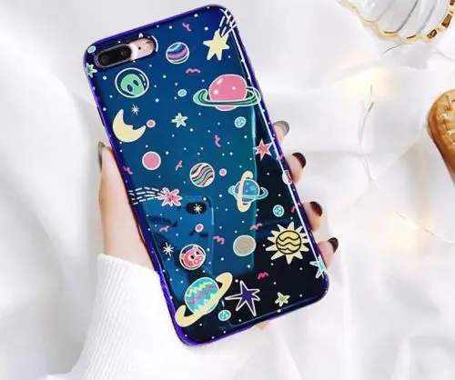 

Чехол для iPhone 6 - 6s Blu-Ray Moon Star Planet Bright