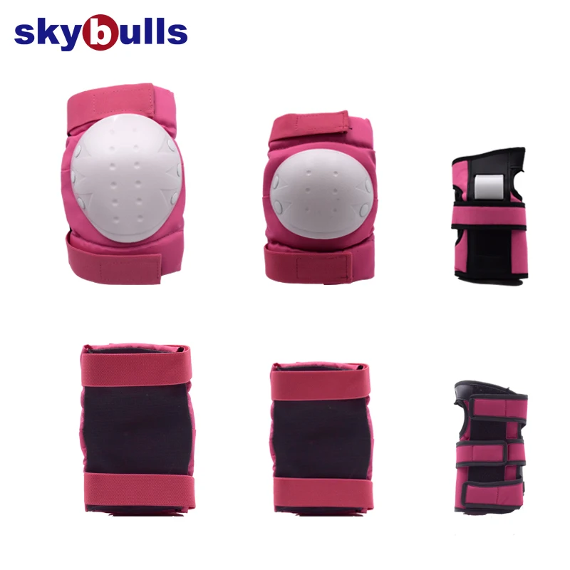 Skybulls 6 шт./компл. катание защитное Шестерни налокотники велосипед скейтборд защитные наколенники, способный преодолевать Броды для взрослых защита безопасности