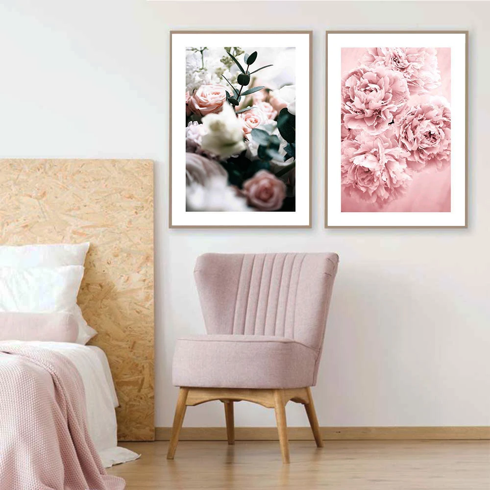 Модная Картина на холсте в виде цветов для гостиной искусство стену с рисунком