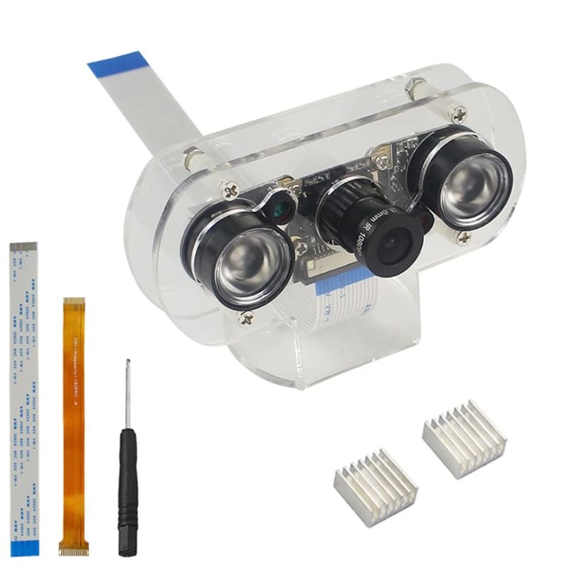 

P82F Raspberry Pi 4 Модель B камера 5 Мп фокусная регулируемая камера ночного видения Поддержка всех версий Raspberry Pi